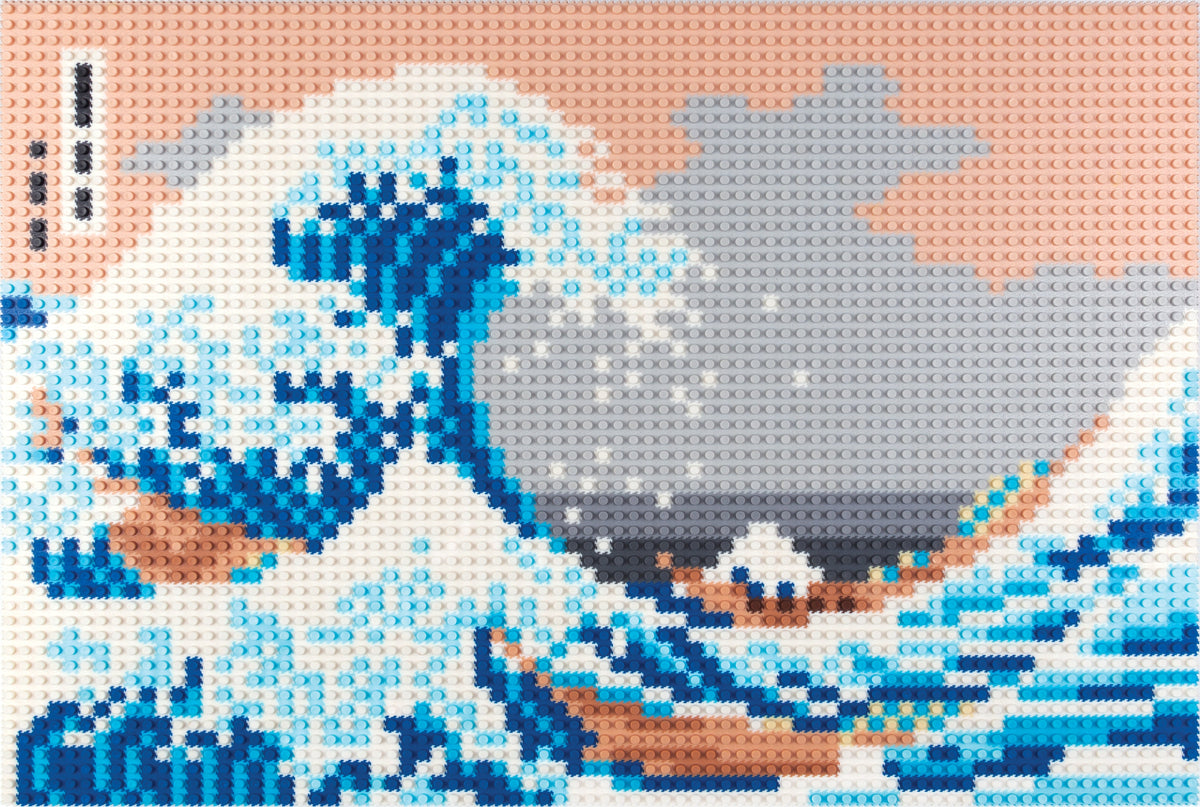 PIX BRIX The Great Wave Pixel Art Puzzle Kit – 4,187 Pieces