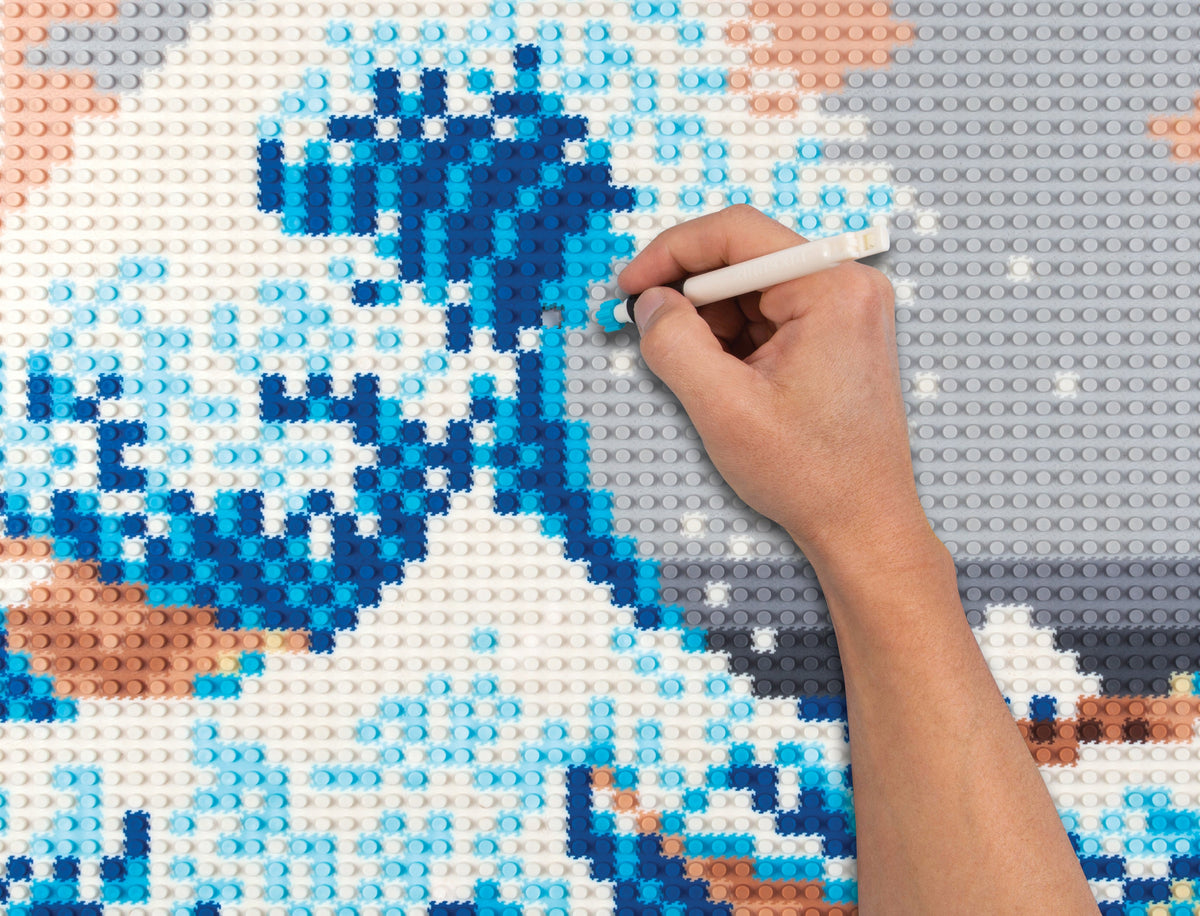 PIX BRIX The Great Wave Pixel Art Puzzle Kit – 4,187 Pieces