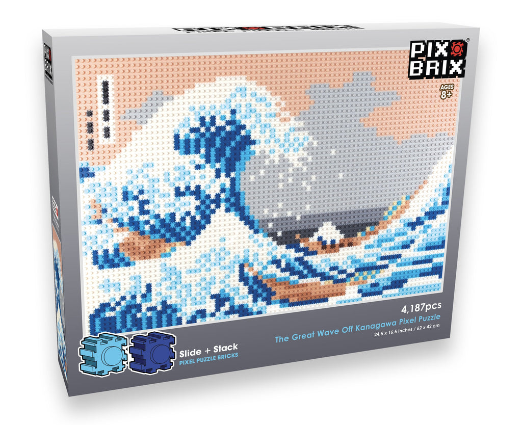 PIX BRIX The Great Wave Pixel Art Puzzle Kit – 4,187 Pieces